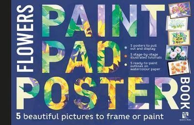 PAINT PAD POSTER BOOK FLOWERS