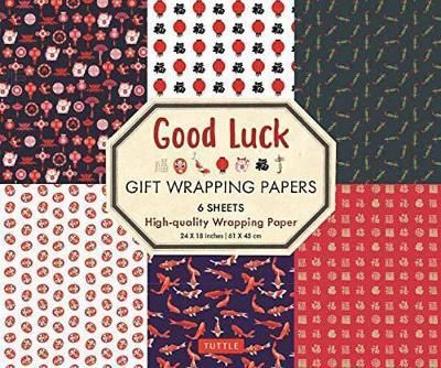 GOOD LUCK WRAPPING PAPER 6 SH 45 X 61CM