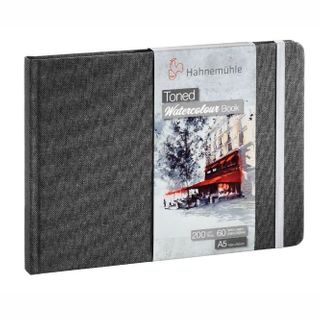 HAHNEMUHLE TONED WATERCOLOUR BOOK 200G A5 GREY