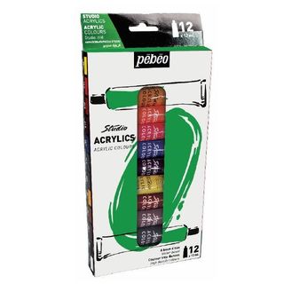 PEBEO STUDIO ACRYLIC PAINT SET 12 X 12ML