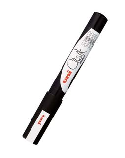 UNI CHALK MARKER 0.9-1.3MM BULLET TIP BLACK