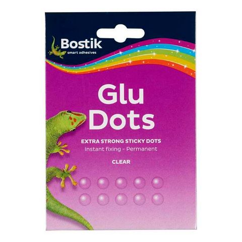 BOSTIK CLEAR GLU DOTS EXTRA STRONG PERMANENT