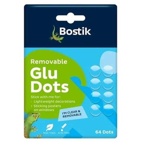 BOSTIK CLEAR GLU DOTS REPOSITIONABLE