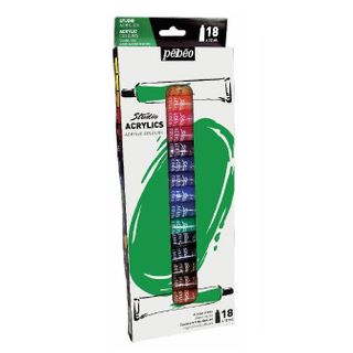 PEBEO STUDIO ACRYLIC PAINT SET 18 X 12ML