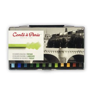 CONTE COLOUR CARRE CRAYONS LANDSCAPE SET 12