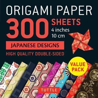 ORIGAMI PAPER JAPANESE DESIGNS 300 SHEETS 10CM