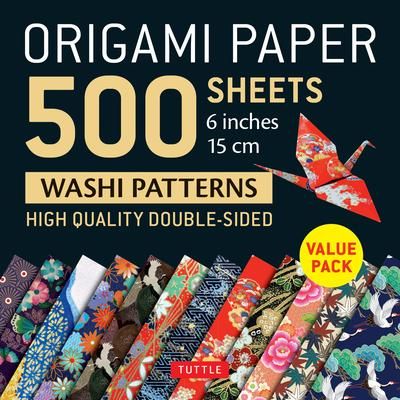 ORIGAMI WASHI PATTERNS 500 SHEETS 15 CM