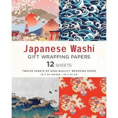 JAPANESE WASHI GIFT WRAPPING PAPERS 12 SH
