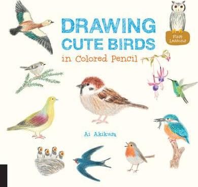 DRAWING CUTE BIRDS IN COLORED PENCIL