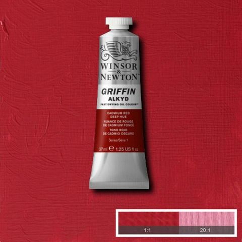 W&N GRIFFIN 37ML CADMIUM RED DEEP HUE S1