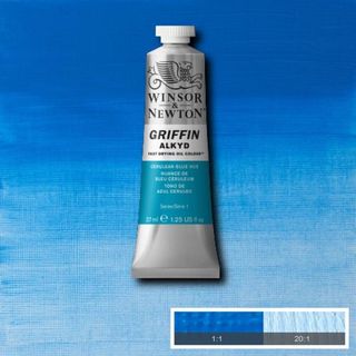 W&N GRIFFIN 37ML CERULEAN BLUE HUE S1