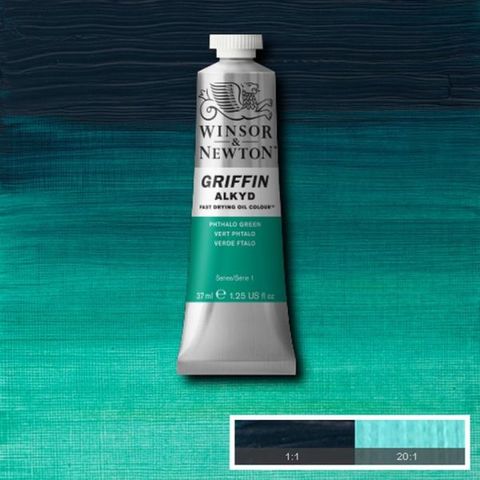 W&N GRIFFIN 37ML PHTHALOCYANINE GREEN S1