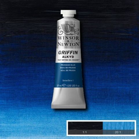 W&N GRIFFIN 37ML PRUSSIAN BLUE S1