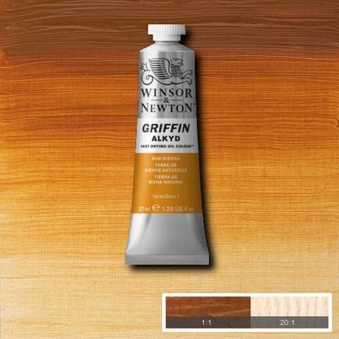 W&N GRIFFIN 37ML RAW SIENNA S1