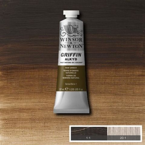 W&N GRIFFIN 37ML RAW UMBER S1