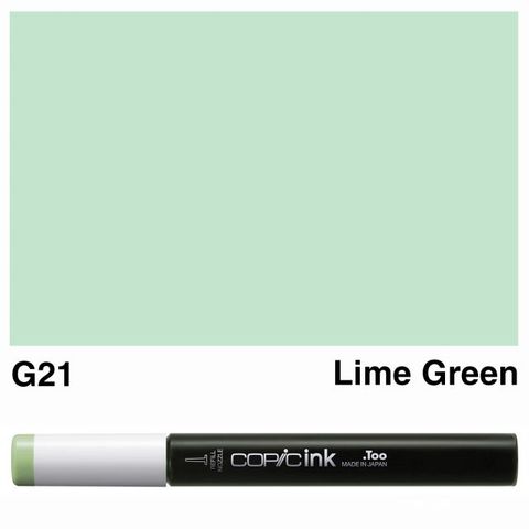 COPIC INK G21 LIME GREEN NEW BOTTLE