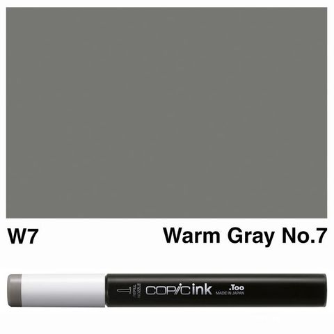 COPIC INK W7 WARM GRAY NO 7 NEW BOTTLE