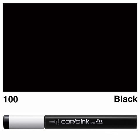 COPIC INK 100 BLACK NEW BOTTLE