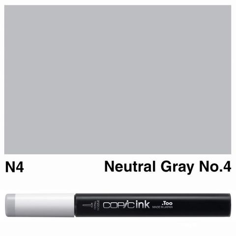 COPIC INK N4 NEUTRAL GRAY NO 4 NEW BOTTLE