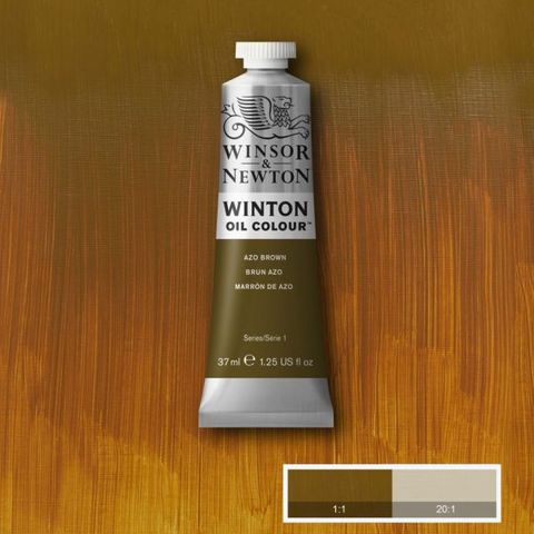 W&N WINTON OIL 37ML AZO BROWN