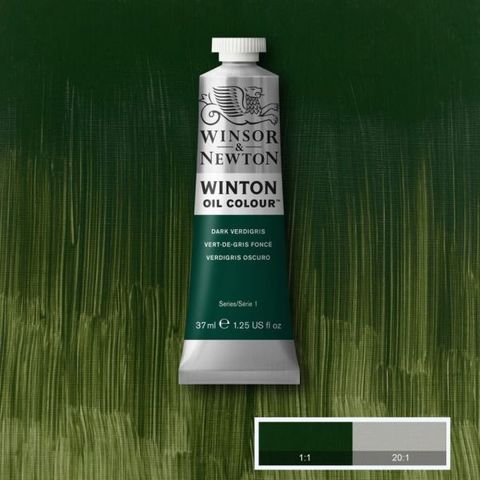 W&N WINTON OIL 37ML DARK VERDIGRIS