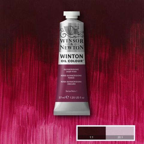 W&N WINTON OIL 37ML QUINACRIDONE DEEP PINK