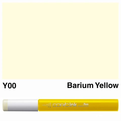 COPIC INK Y00 BARIUM YELLOW NEW BOTTLE