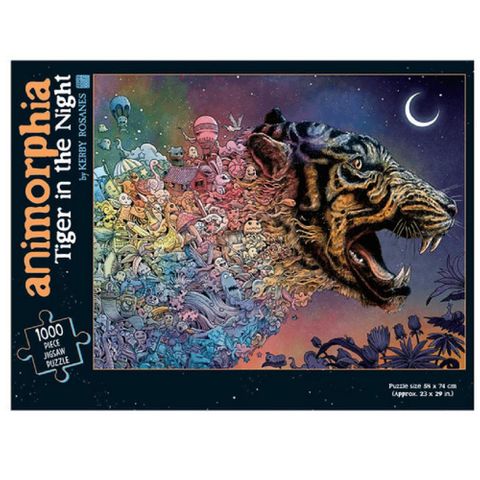 ANIMORPHIA TIGER IN THE NIGHT 1000 PIECE PUZZLE