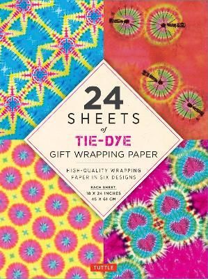 TIE DYE GIFT WRAPPING 24 SHEETS