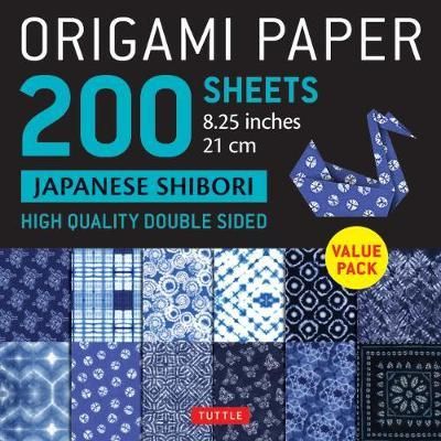 ORIGAMI PAPER SHIBORI 200 SHEETS 21CM