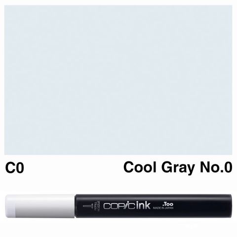 COPIC INK C0 COOL GRAY NO 0 NEW BOTTLE