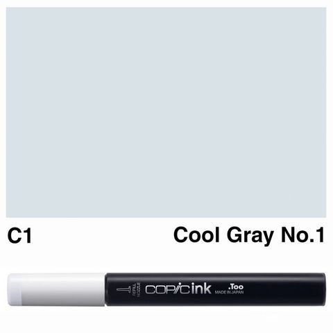 COPIC INK C1 COOL GRAY NO 1 NEW BOTTLE