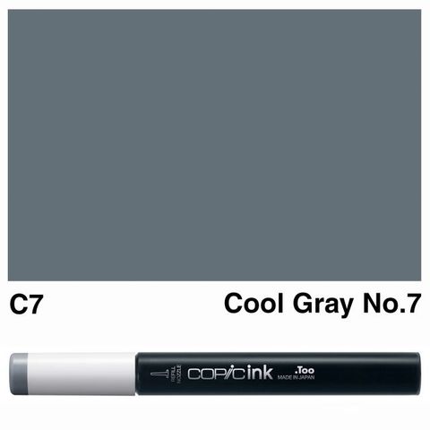 COPIC INK C7 COOL GRAY NO 7 NEW BOTTLE