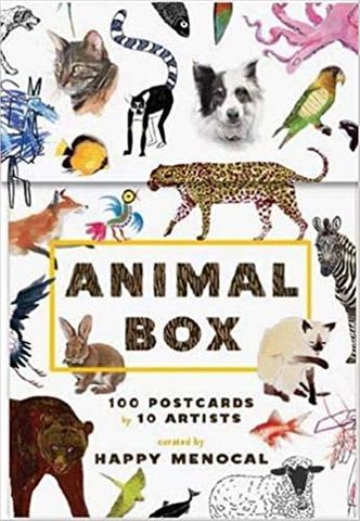 ANIMAL BOX 100 POSTCARDS 10 ARTISTS