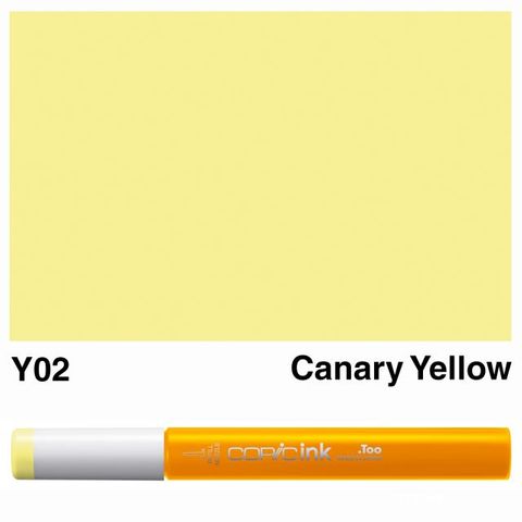 COPIC INK Y02 CANARY YELLOW NEW BOTTLE