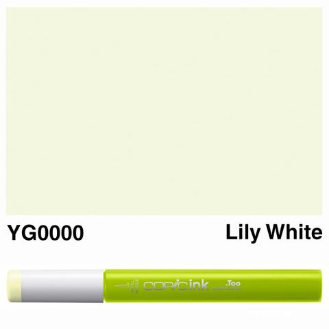 COPIC INK YG0000 LILY WHITE NEW BOTTLE