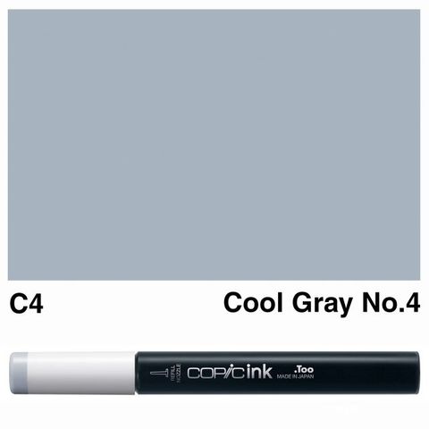 COPIC INK C4 COOL GRAY NO 4 NEW BOTTLE