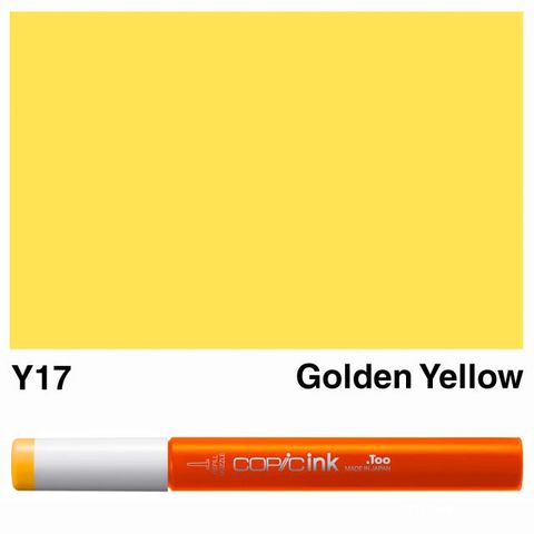 COPIC INK Y17 GOLDEN YELLOW NEW BOTTLE