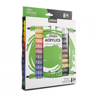 PEBEO STUDIO ACRYLIC PAINT SET 24 X 12ML