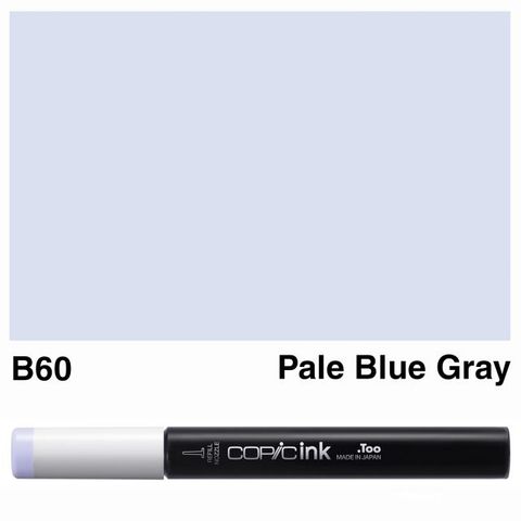COPIC INK B60 PALE BLUE GRAY NEW BOTTLE