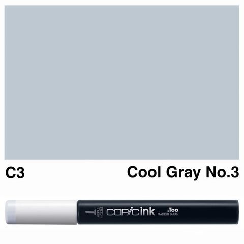 COPIC INK C3 COOL GRAY NO 3 NEW BOTTLE
