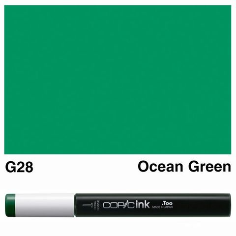 COPIC INK G28 OCEAN GREEN NEW BOTTLE