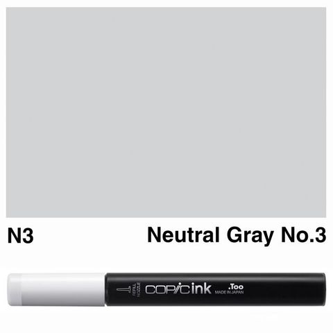 COPIC INK N3 NEUTRAL GRAY NO 3