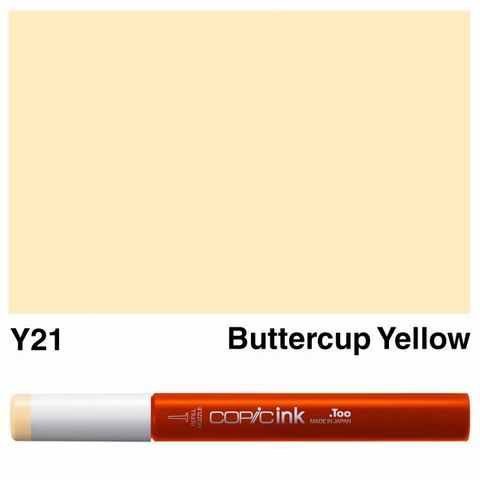 COPIC INK Y21 BUTTERCUP YELLOW NEW BOTTLE
