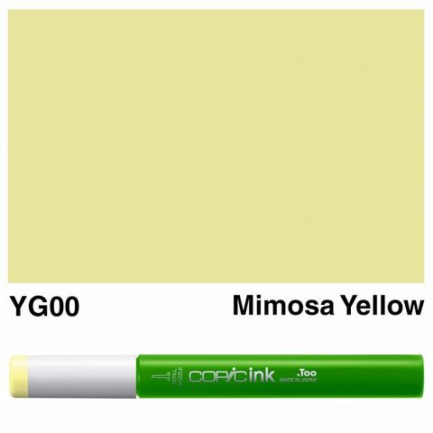 COPIC INK YG00 MIMOSA YELLOW NEW BOTTLE