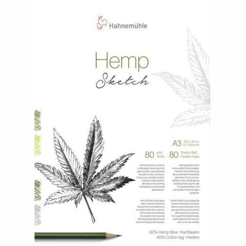 HAHNEMUHLE NATURAL HEMP SKETCH 80G PAD A3 (80)