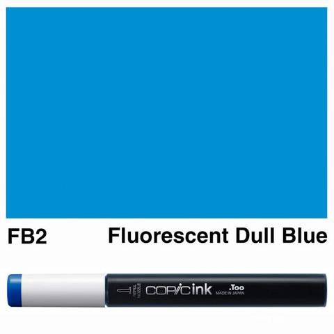 COPIC INK FB2 FLUORESCENT DULL BLUE NEW BOTTLE