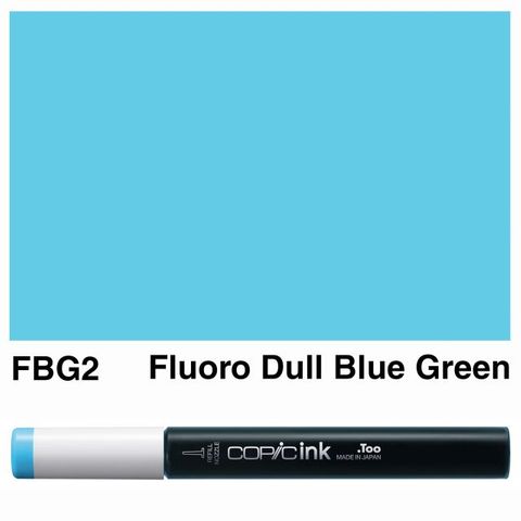 COPIC INK FBG2 FLUORESCENT DULL BLUE GRN NEW BOTTL
