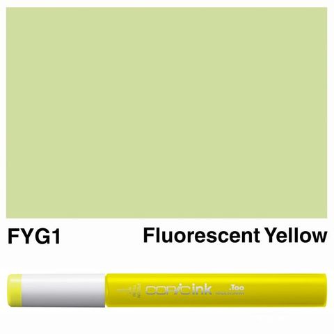 COPIC INK FYG1 FLUORESCENT YELLOW NEW BOTTLE
