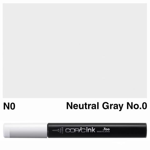 COPIC INK N0 NEUTRAL GRAY NO 0 NEW BOTTLE